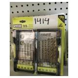 Ryobi 22pc titanium drill bit set.