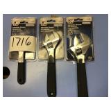 3 adjustable wrenches