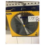 Irwin 10in 60t. Saw blades by the pc x2