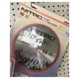Nitro 10in 60t saw blades by the pc x2