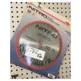 Nitro 10in 40t saw blades by the pc. X2