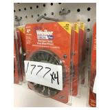 Weiler 4in standard twist knit wire wheel x4