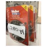 Weiler 4in standard twist knit wire wheel x4