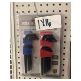 22pc SAE & Metric Hex Key Set