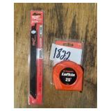 Tape Measure & Carbide Grit Blades for One Money