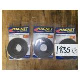 Magnetic Tape w/Adhesive x 3
