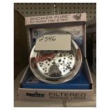 Filtered Shower Head in Chrome x 2