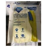 L/XL Household Latex Gloves by the case x3.
