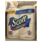 Scott Bathroom Tissue White 4Pk by the case x 2