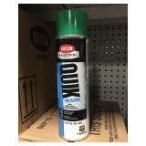 krylon quik mark green water based spray paint x12