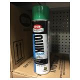 krylon quik mark green water based spray paint x12