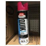 krylon quik mark pink water based spray paint x12