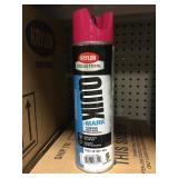krylon quik mark pink water based spray paint x12