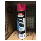 krylon quik mark pink water based spray paint x12