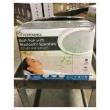 homewerks bath fan with bluetooth speakers x2.