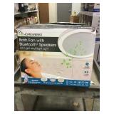 homewerks bath fan with bluetooth speakers x2