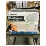 homewerks bath fan with bluetooth speakers x2.