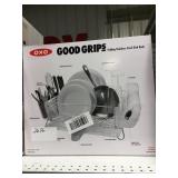 oxo good grips folding stainless steel dish rack