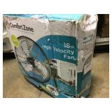 18" High Velocity 3 Speed Freestanding Fan