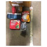 Mix Security light, smoke alarms, putty knives & m