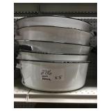 15qt. Granite Ware Dish Pan x 5