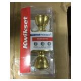 Kwikset Polished Brass Keyed Entry Set x 5