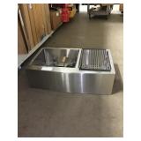 33"x21" Stainless Steel Farmhouse Sink. Dented.