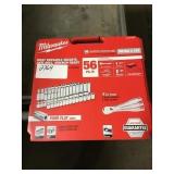 milwaukee 56 piece ratchet & socket set