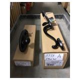 oil rubbed bronze exterior entry handle.