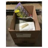 mix: ribbed anchors with screws, 60w vintage light