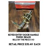 Keyed Entry Door Handle x 10