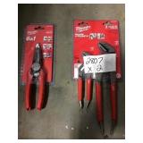 milwaukee pliers x2