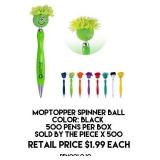 Moptopper Spinner Ball Pens x 500
