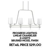 4 Light Linear Chandelier