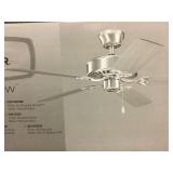 52" White Patio Ceiling Fan