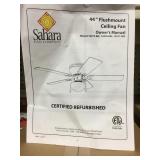 44" Bronze Flushmount Ceiling Fan-Refurbished* x 2