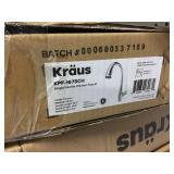 single hole pull down faucet w/sprayhead