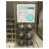 10 pack Silver Finish 1-3/8" Door Knobs x 5