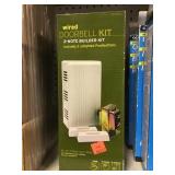 2 Pushbutton Wired White Doorbell Kit x 5