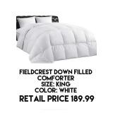 Fieldcrest Down Filled White King Comforter