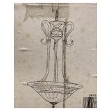 3 Light Pendant Light in Patina