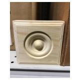 3.75"x1-1/8" Pine Molding Corner Block x 30
