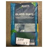 25lb glass tile mortar x 3 bags