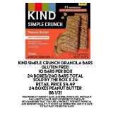 Peanut Butter Gluten Free Granola Bars x 24 boxes
