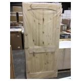 36" Knotty Pine Arch Top Slab Door