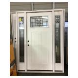 Exterior Craftsman Style Entry Door w/ Sidelites