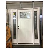 Exterior Craftsman Style Entry Door w/ Sidelites
