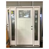 Exterior Craftsman Style Entry Door w/ Sidelites
