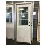 30"x78" LH 9 Lite Exterior Door