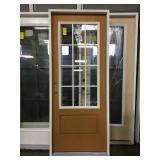 32" RH 12 Lite Exterior Door